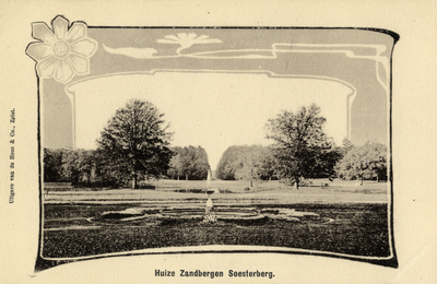 16648 Gezicht in het park van de buitenplaats Zandbergen (Amersfoortseweg 18) te Huis ter Heide (gemeente Zeist).